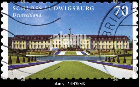 Timbre-poste de la République fédérale d'Allemagne dans les Châteaux et les Palais série 2017 Banque D'Images