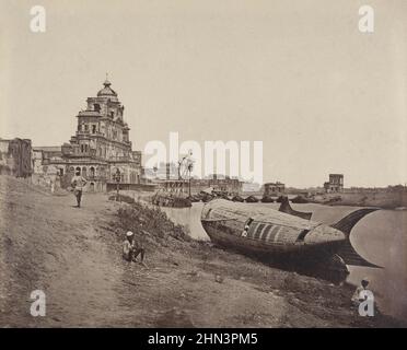 Le mur du palais Chattar Manzil à Lucknow, en Inde, qui a été détruit par des mutins pendant la rébellion indienne de 1857 (également connue sous le nom de mutiny Banque D'Images