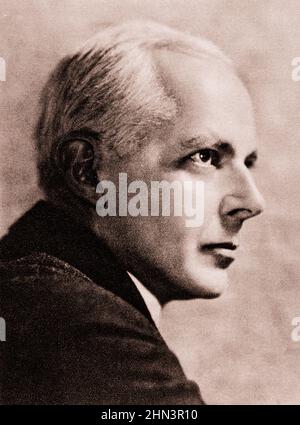 Photo vintage de Béla Bartók. 1922 compositeur, pianiste et ethnomusicologue Béla Bartók (1881-1945) est né à Nagyszentmiklós, en Hongrie (aujourd'hui Banque D'Images