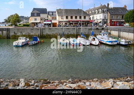 Le petit port de Barneville-Carteret en Normandie Banque D'Images