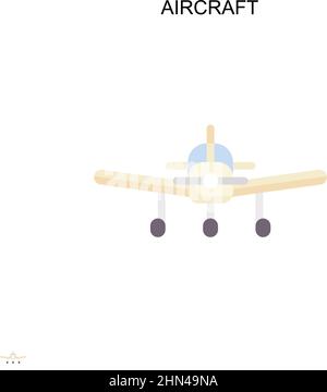 Icône de vecteur simple avion.Modèle de conception de symbole d'illustration pour élément d'interface utilisateur Web mobile. Illustration de Vecteur