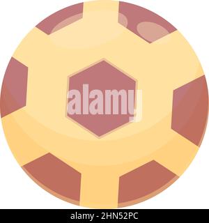 Vecteur de dessin animé d'icône de ballon de football. Nourriture pour animaux. Acheter un animal Illustration de Vecteur