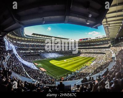 Le stade Santiago Bernabeu est un stade de football de Madrid, il est le stade de base du Real Madrid depuis sa fin en 1947. Banque D'Images