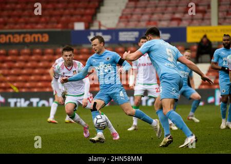 Équipes de football Wrexham et Borehamwood Banque D'Images