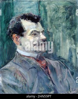 Portrait d'Andre Rivoire (1901). Art antique d'Henri Toulouse-Lautrec.