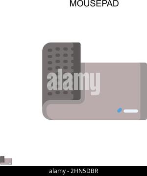 Icône de vecteur simple Mousepad. Modèle de conception de symbole d'illustration pour élément d'interface utilisateur Web mobile. Illustration de Vecteur