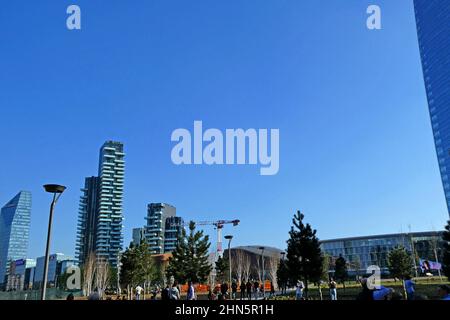 Milan, Tour Solaria, Solea et Aria, quartier Porta Nuova Buiness, province Lombardie, Italie, Europe Banque D'Images