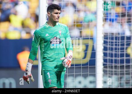 Matias Dituro de RC Celta de Vigo pendant le championnat d'Espagne la Ligue football match entre Cadix CF et RC Celta de Vigo le 12 février 2022 au stade Nuevo Mirandilla à Cadix, Espagne - photo: Joaquin Corchero/DPPI/LiveMedia Banque D'Images