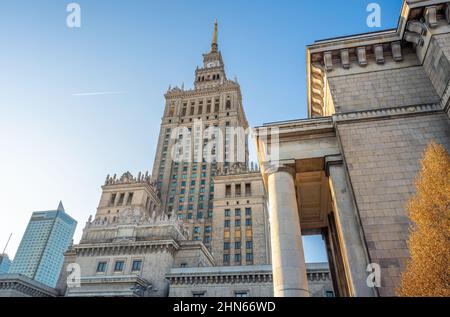 Palais de la Culture et de la Science - Varsovie, Pologne Banque D'Images