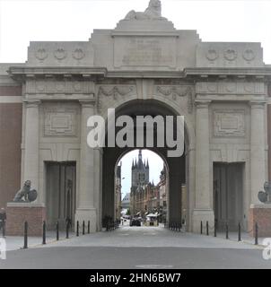Menin Gate, mémorial de guerre à Ypres Banque D'Images