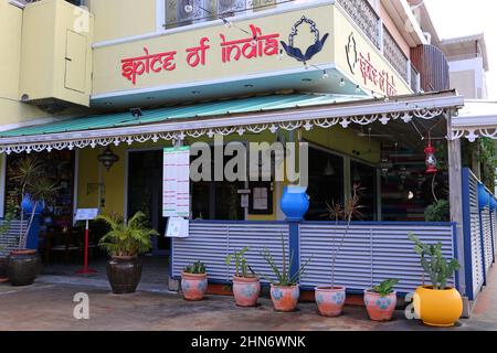 Spice of India, centre commercial Baywalk, Rodney Bay Village, gros Islet, Sainte-Lucie, Îles du vent, Petites Antilles, Antilles occidentales, Mer des Caraïbes Banque D'Images