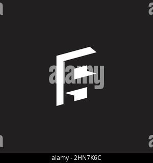 lettre s simple géométrique espace négatif logo vecteur Illustration de Vecteur