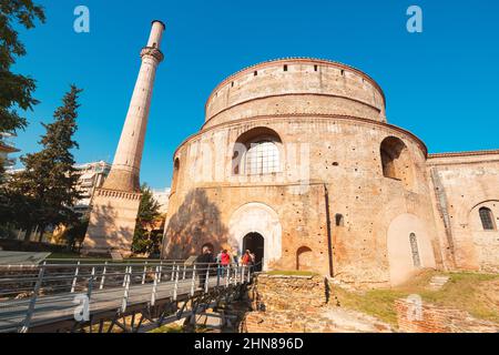 21 octobre 2021, Thessalonique, Grèce : la rotonde est un monument romain circulaire, construit par Galerius. Attractions de voyage en Macédoine concept Banque D'Images