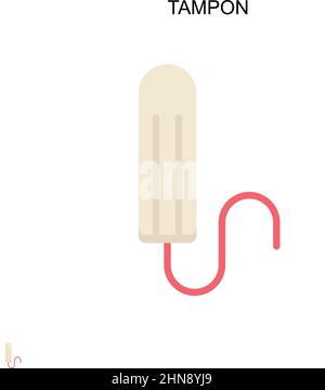 Icône de vecteur simple tampon. Modèle de conception de symbole d'illustration pour élément d'interface utilisateur Web mobile. Illustration de Vecteur