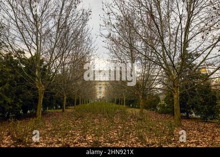 Bucarest, Roumanie 13 février 2022.Palais du Parlement (connu avant la révolution de 1989 comme la Maison de la République ou la Maison du peuple Banque D'Images