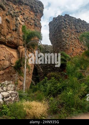 Rock Formations à Vila Velha, parc d'État de Parana, Brésil Banque D'Images