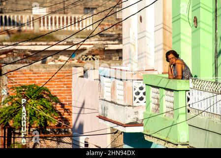 Ville de Camaguey, Cuba, 14 novembre 2016 Banque D'Images