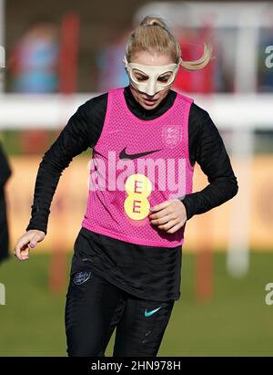 Alex Greenwood en Angleterre pendant la séance d'entraînement au Rockliffe Park, Darlington. Date de la photo: Mardi 15 février 2022. Banque D'Images