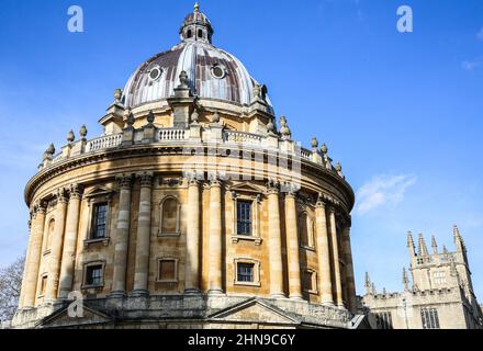 Radcliffe Camera Library à Radcliffe Square, centre-ville d'Oxford. Banque D'Images