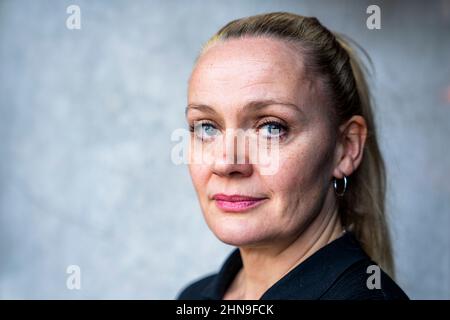 Oslo, Norvège. 15th févr. 2022. Oslo 20220215.l'actrice Ellen Birgitte Winther participe au film "Full Dekning", qui est présenté en première dans les cinémas norvégiens de nos jours. Mardi, le film a été présenté à la presse au cinéma Vika à Oslo. Photo: Håkon Mosvold Larsen/NTB crédit: NTB Scanpix/Alay Live News Banque D'Images