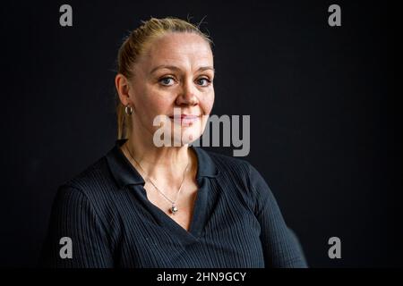 Oslo, Norvège. 15th févr. 2022. Oslo 20220215.l'actrice Ellen Birgitte Winther participe au film Full Coverage, qui est présenté en première dans les cinémas norvégiens de nos jours. Mardi, le film a été présenté à la presse au cinéma Vika à Oslo. Photo: Håkon Mosvold Larsen/NTB crédit: NTB Scanpix/Alay Live News Banque D'Images
