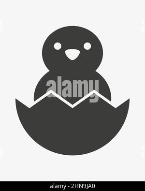 Cliquez sur l'icône représentant un vecteur d'œuf. Symbole Pâques Illustration de Vecteur
