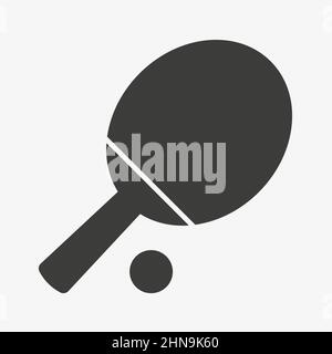 Icône vecteur tennis de table. Panneau de ping-pong Illustration de Vecteur