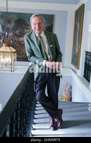 Madrid, Espagne. 15th févr. 2022. L'architecte espagnol José Rafael Moneo Vallés pose lors d'une séance de portrait à l'Académie royale des Beaux-Arts de San Fernando (Real Academia de Bellas Artes de San Fernando) à Madrid. (Photo par Atilano Garcia/SOPA Images/Sipa USA) crédit: SIPA USA/Alay Live News Banque D'Images