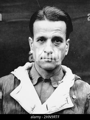 Portrait de Waldemar Hoven en tant que défendeur dans le procès médical de Nuremberg. Banque D'Images