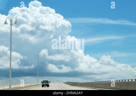 Clearwater Memorial Causeway, comté de Pinellas, Floride Banque D'Images