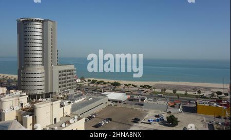 Salmiya, Koweït. En face de la plage Banque D'Images