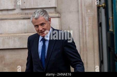 Londres, Royaume-Uni. 15th févr. 2022. Les ministres au bureau du Cabinet, Lord Zac Goldsmith de Richmond Park, ministre du Pacifique et de l'Environnement international crédit : Ian Davidson/Alay Live News Banque D'Images