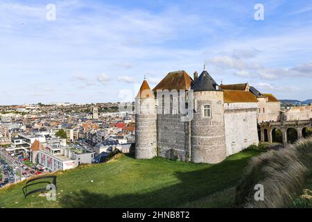 DIEPPE, FRANCE - 15 SEPTEMBRE 2018 : le château - musée de Dieppe en Normandie, France Banque D'Images