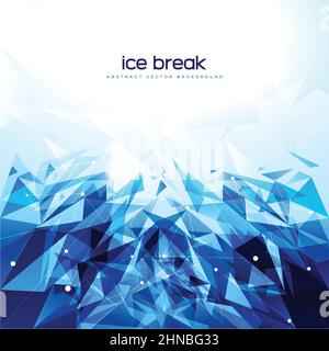 Blue Abstract fragment Background Design Template Illustration de Vecteur
