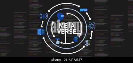 Illustration de jeton non fongible NFT du vecteur de technologie d'icône Illustration de Vecteur