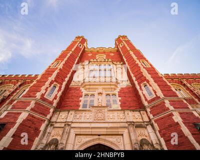 Vue ensoleillée sur Evans Hall à Oklahoma Banque D'Images