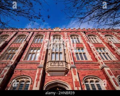 Vue ensoleillée sur Evans Hall à Oklahoma Banque D'Images