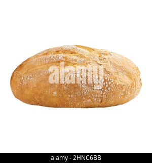 Pain crémeux fraîchement cuit isolé Banque D'Images
