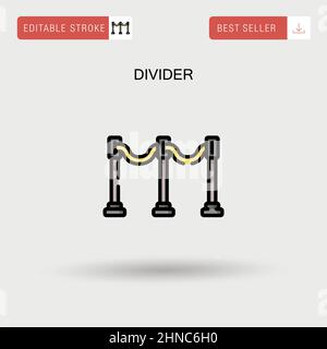 Icône de vecteur simple diviseur. Illustration de Vecteur