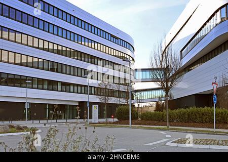 Neckarsulm, Allemagne. 13th févr. 2022. SIÈGE de LIDL à Neckarsulm, vue extérieure, entrée, crédit: dpa/Alay Live News Banque D'Images