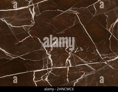 marbre brun avec nervures blanches pour les carreaux de mur et de sol Banque D'Images