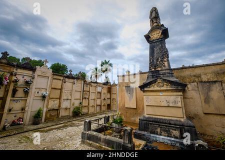 Cimetière municipal d'Andratx, Majorque, Iles Baléares, Espagne Banque D'Images