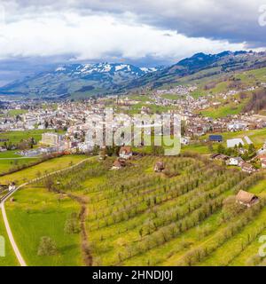 La ville de Schwyz est la capitale du canton de Schwyz en Suisse.
