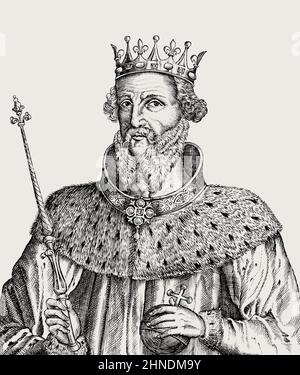 Henry I, c. 1068 – 1135, également connu sous le nom de Henry Beauclerc, fut roi d'Angleterre de 1100 à sa mort en 1135 Banque D'Images