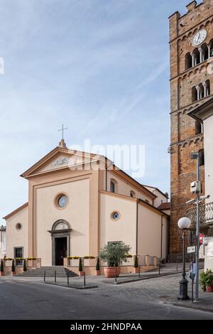 Altopascio, Lucca, Italie - 2015 mai 13 : Eglise de San Jacopo Maggiore et SS. Egidio e Cristoforo. Banque D'Images