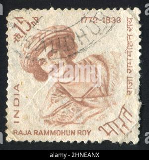 INDE - VERS 1964: Timbre imprimé par l'Inde, montre Raja Rammohun Roy, vers 1964 Banque D'Images