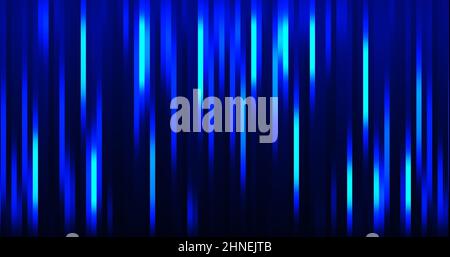 Motif à rayures bleu brillant dynamique. Arrière-plan abstrait avec lignes verticales. Concept futuriste. 3D illustration Banque D'Images