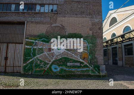 Rome, Italie 3/16/2017:ancien sloughterhouse, district de Testaccio. © Andrea Sabbadini Banque D'Images