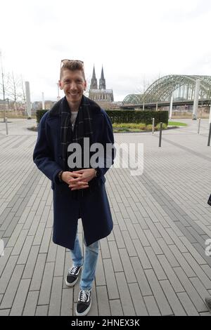 Manuel Flickinger BEI der Ankunft zur Aufzeichnung: ICH bin ein Star - Holt mich hier raus!- Das Nachspiel am Hyatt Hotel. XxxMatthiasWehnertxxx Köln, Banque D'Images