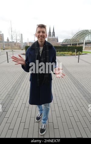 Manuel Flickinger BEI der Ankunft zur Aufzeichnung: ICH bin ein Star - Holt mich hier raus!- Das Nachspiel am Hyatt Hotel. XxxMatthiasWehnertxxx Köln, Banque D'Images